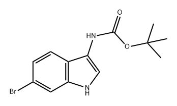 Carbamic acid, N-(6-bromo-1H-indol-3-yl)-, 1,1-dimethylethyl ester Structure