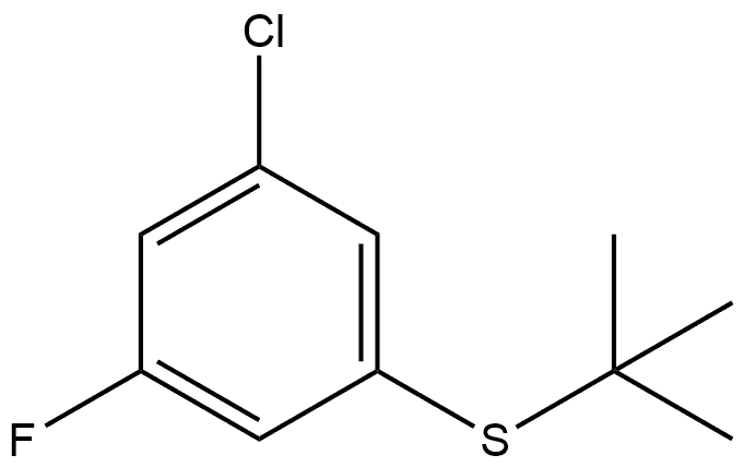 1-Chloro-3-[(1,1-dimethylethyl)thio]-5-fluorobenzene Structure