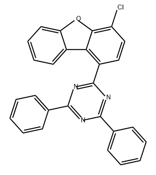 1,3,5-Triazine, 2-(4-chloro-1-dibenzofuranyl)-4,6-diphenyl- Structure