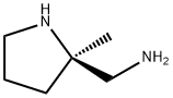 2-Pyrrolidinemethanamine, 2-methyl-, (2R)- Structure