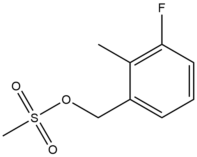 Benzenemethanol, 3-fluoro-2-methyl-, 1-methanesulfonate Structure