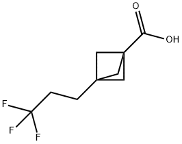 3-(3,3,3-trifluoropropyl)bicyclo[1.1.1]pentane-1-ca rboxylic acid Structure