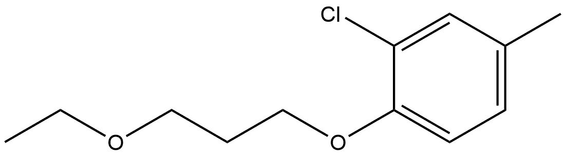 2-Chloro-1-(3-ethoxypropoxy)-4-methylbenzene Structure