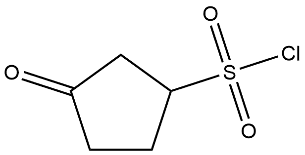 3-oxocyclopentane-1-sulfonyl chloride Structure