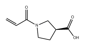 3-Pyrrolidinecarboxylic acid, 1-(1-oxo-2-propen-1-yl)-, (3S)- Structure