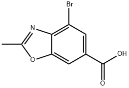 4-bromo-2-methyl-1,3-benzoxazole-6-carboxylic acid Structure