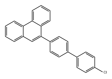 Phenanthrene, 9-(4'-chloro[1,1'-biphenyl]-4-yl)- Structure