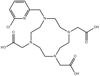 1,4,7,10-Tetraazacyclododecane-1,4,7-triacetic acid, 10-[(6-chloro-2-pyridinyl)methyl]- Structure