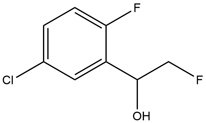5-Chloro-2-fluoro-α-(fluoromethyl)benzenemethanol Structure
