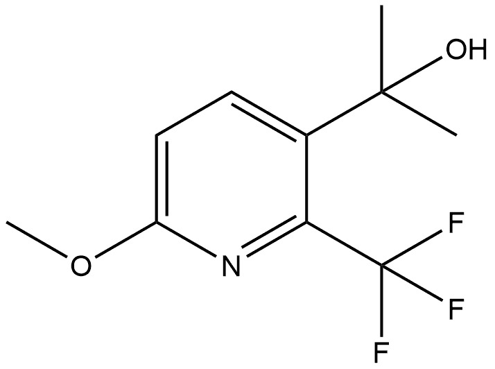 6-Methoxy-α,α-dimethyl-2-(trifluoromethyl)-3-pyridinemethanol Structure