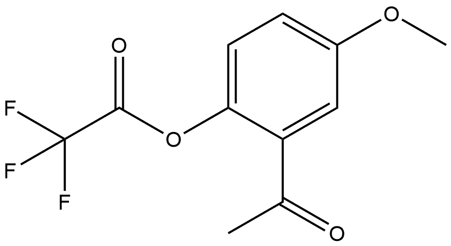 2-Acetyl-4-methoxyphenyl 2,2,2-trifluoroacetate Structure