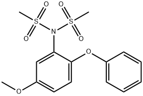 N-(5-methoxy-2-phenoxyphenyl)-N-(methylsulfonyl)methanesulfonamide Structure