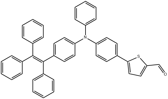 2-Thiophenecarboxaldehyde, 5-[4-[phenyl[4-(1,2,2-triphenylethenyl)phenyl]amino]phenyl]- Structure
