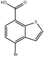 Benzo[b]thiophene-7-carboxylic acid, 4-bromo- Structure