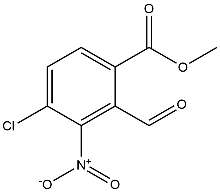 methyl 4-chloro-2-formyl-3-nitrobenzoate Structure