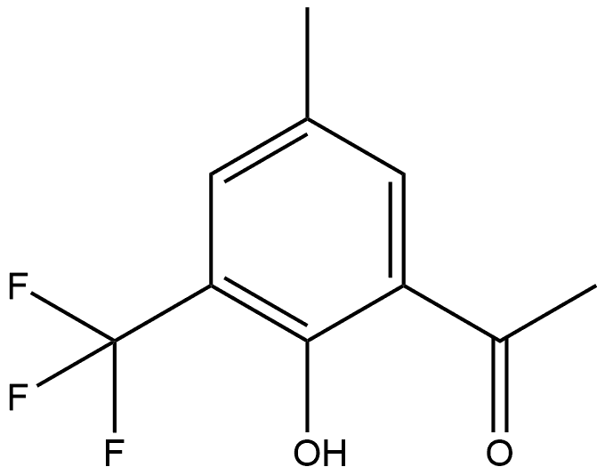 1-[2-Hydroxy-5-methyl-3-(trifluoromethyl)phenyl]ethanone Structure