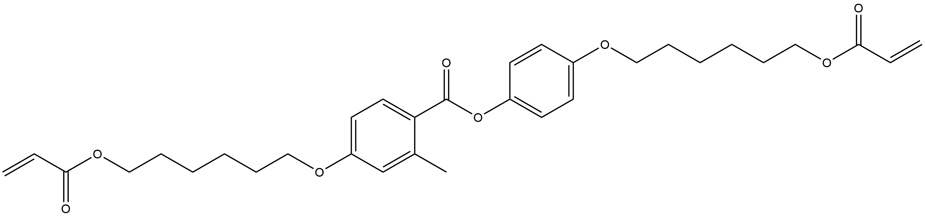 4-(6-(Acryloyloxy)hexyloxy)phenyl 4-(6-(acryloyloxy)hexyloxy)-2-methylbenzoate Structure