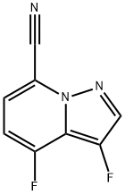 Pyrazolo[1,5-a]pyridine-7-carbonitrile, 3,4-difluoro- Structure