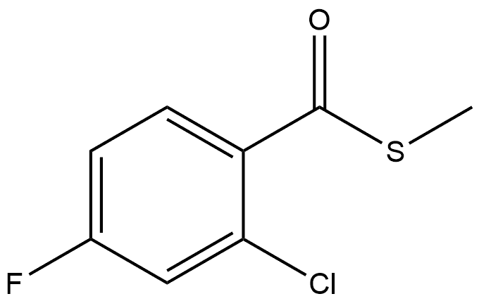 S-Methyl 2-chloro-4-fluorobenzenecarbothioate Structure
