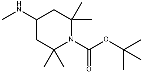 2,2,6,6-Tetramethyl-4-methylamino-piperidine-1-carboxylic acid tert-butyl ester Structure