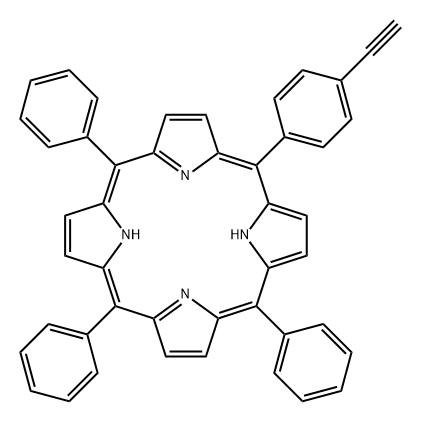 21H,23H-Porphine, 5-(4-ethynylphenyl)-10,15,20-triphenyl- Structure