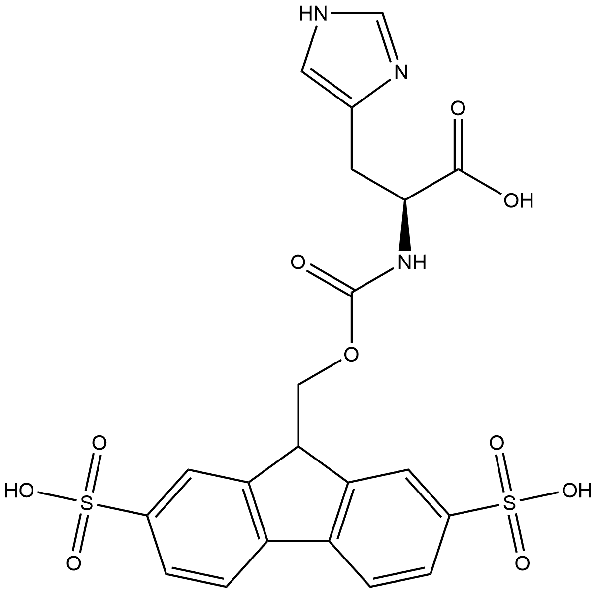 Smoc-His-OH Structure