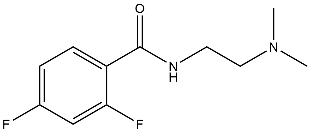 N-[2-(Dimethylamino)ethyl]-2,4-difluorobenzamide Structure