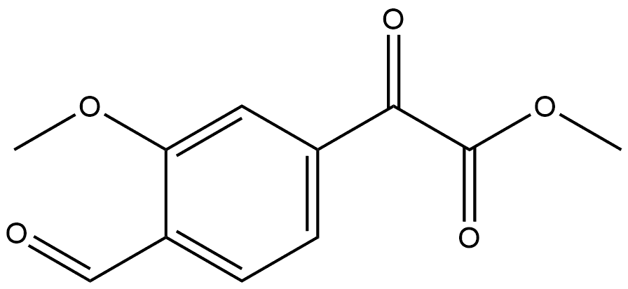 Methyl 4-formyl-3-methoxy-α-oxobenzeneacetate Structure