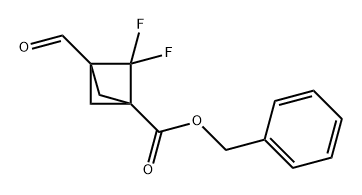 Bicyclo[1.1.1]pentane-1-carboxylic acid, 2,2-difluoro-3-formyl-, phenylmethyl ester Structure