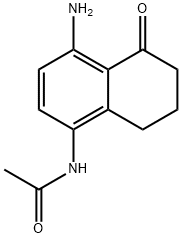 Acetamide, N-(4-amino-5,6,7,8-tetrahydro-5-oxo-1-naphthalenyl)- Structure