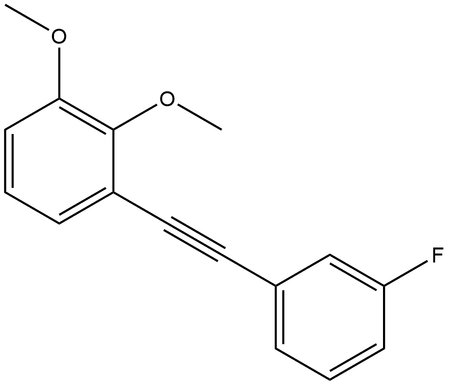 1-[2-(3-Fluorophenyl)ethynyl]-2,3-dimethoxybenzene Structure