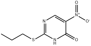 4(3H)-Pyrimidinone, 5-nitro-2-(propylthio)- Structure