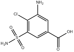 Benzoic acid, 3-amino-5-(aminosulfonyl)-4-chloro- Structure