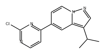 Pyrazolo[1,5-a]pyridine, 5-(2-chloro-4-pyrimidinyl)-3-(1-methylethyl)- Structure