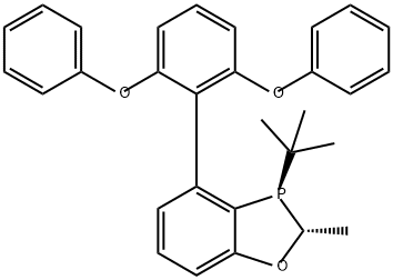 1,3-Benzoxaphosphole, 3-(1,1-dimethylethyl)-4-(2,6-diphenoxyphenyl)-2,3-dihydro-2-methyl-, (2R,3R)- Structure