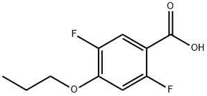 2,5-Difluoro-4-propoxybenzoic acid Structure