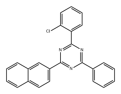 1,3,5-Triazine, 2-(2-chlorophenyl)-4-(2-naphthalenyl)-6-phenyl- Structure