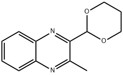 Quinoxaline, 2-(1,3-dioxan-2-yl)-3-methyl- Structure