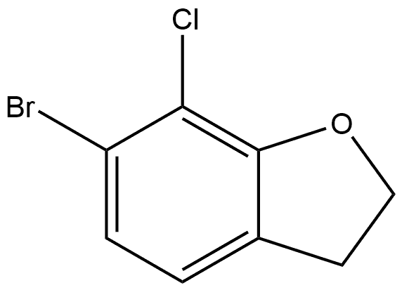 6-bromo-7-chloro-2,3-dihydrobenzofuran Structure