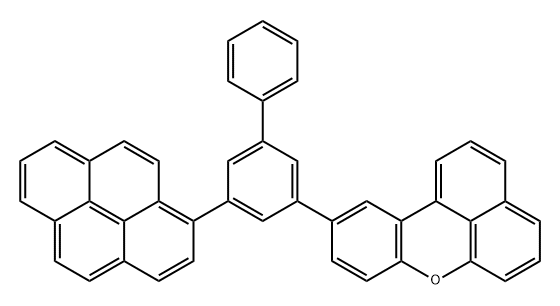 Benzo[kl]xanthene, 10-[5-(1-pyrenyl)[1,1'-biphenyl]-3-yl]- Structure