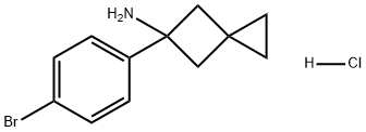 Spiro[2.3]hexan-5-amine, 5-(4-bromophenyl)-, hydrochloride (1:1) Structure