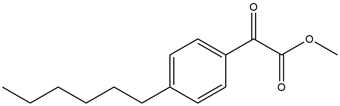 Methyl 4-hexyl-α-oxobenzeneacetate Structure
