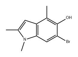 1H-Indol-5-ol, 6-bromo-1,2,4-trimethyl- Structure