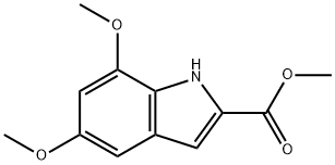 1H-Indole-2-carboxylic acid, 5,7-dimethoxy-, methyl ester Structure