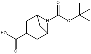 6-Azabicyclo[3.1.1]heptane-3,6-dicarboxylic acid, 6-(1,1-dimethylethyl) ester Structure