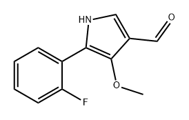 1H-Pyrrole-3-carboxaldehyde, 5-(2-fluorophenyl)-4-methoxy- Structure