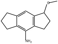 s-Indacen-4-amine, 1,2,3,5,6,7-hexahydro-1-methoxy- Structure
