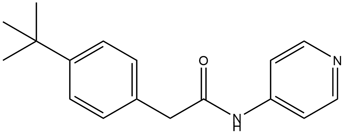 4-(1,1-Dimethylethyl)-N-4-pyridinylbenzeneacetamide Structure