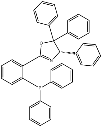 Oxazole, 2-[2-(diphenylphosphino)phenyl]-4,5-dihydro-4,5,5-triphenyl-, (4S)- Structure