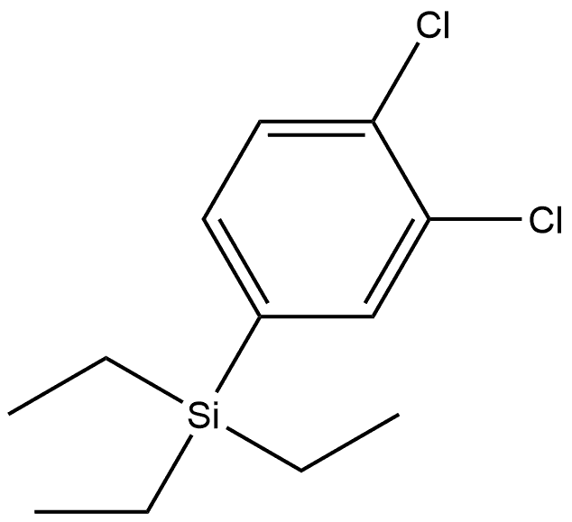 1,2-Dichloro-4-(triethylsilyl)benzene Structure